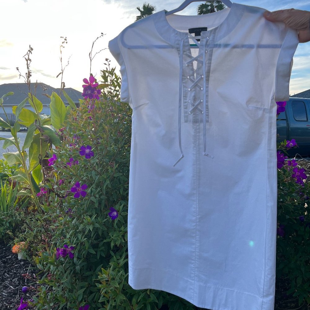 J.Crew White Cotton Dress
